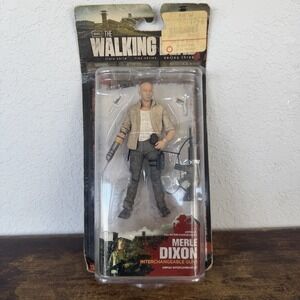 The Walking Dead MERLE DIXON Series 3 with Interchangeable Guns 5" Figure NIB